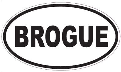 BROGUE - Oval Sticker