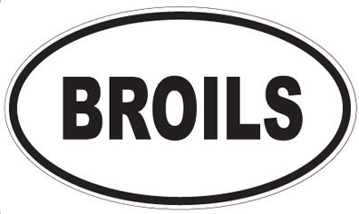 BROILS - Oval Sticker