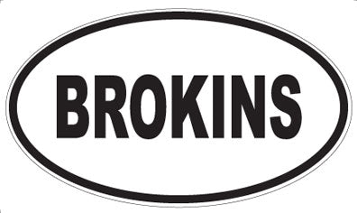 BROKINS - Oval Magnet