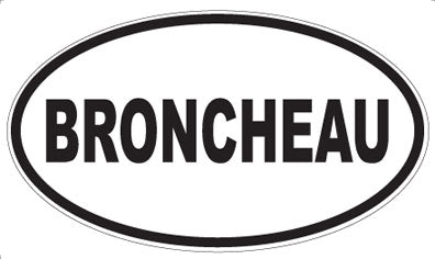 BRONCHEAU - Oval Magnet