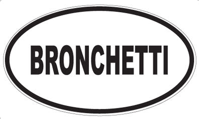 BRONCHETTI - Oval Magnet