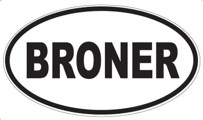 BRONER - Oval Magnet