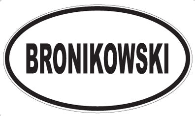 BRONIKOWSKI - Oval Magnet