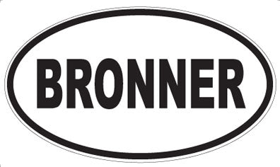 BRONNER - Oval Magnet