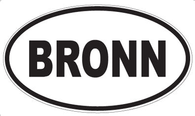 BRONN - Oval Magnet