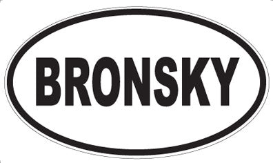 BRONSKY - Oval Magnet