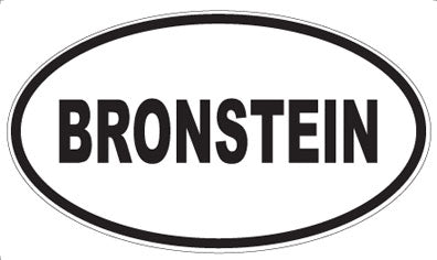 BRONSTEIN - Oval Magnet