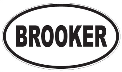 BROOKER - Oval Magnet