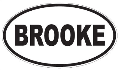 BROOKE - Oval Magnet