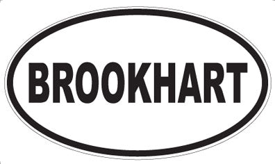 BROOKHART - Oval Magnet