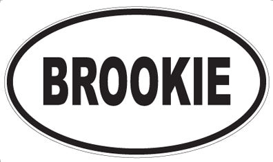 BROOKIE - Oval Magnet