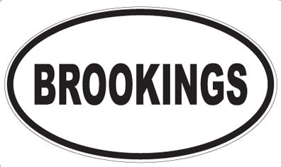 BROOKINGS - Oval Magnet