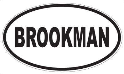 BROOKMAN - Oval Magnet