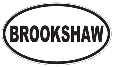BROOKSHAW - Oval Magnet
