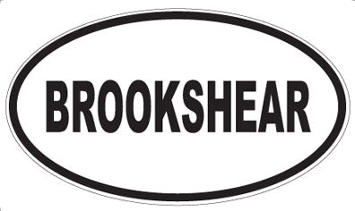 BROOKSHEAR - Oval Magnet