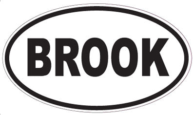 BROOK - Oval Magnet