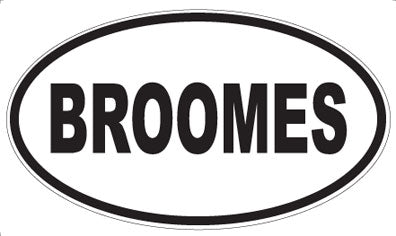 BROOMES - Oval Magnet