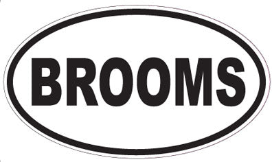 BROOMS - Oval Sticker