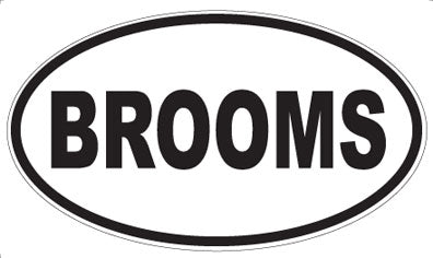 BROOMS - Oval Magnet