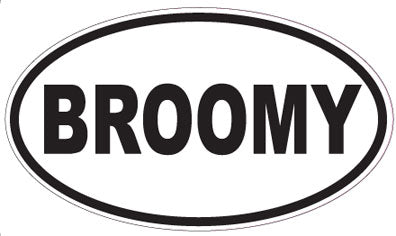 BROOMY - Oval Sticker