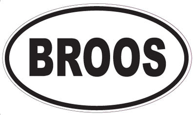 BROOS - Oval Magnet