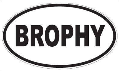 BROPHY - Oval Magnet