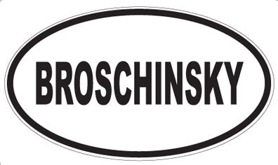 BROSCHINSKY - Oval Magnet