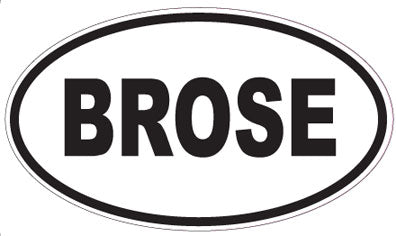 BROSE - Oval Sticker