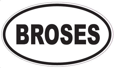 BROSES - Oval Sticker