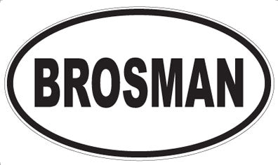 BROSMAN - Oval Magnet