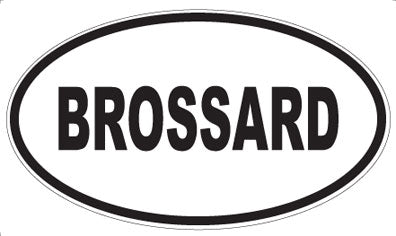 BROSSARD - Oval Magnet