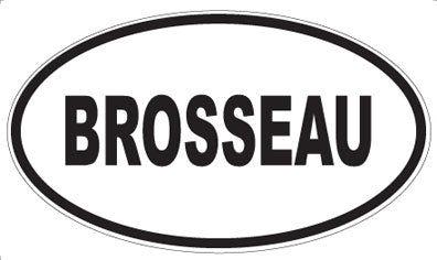 BROSSEAU - Oval Magnet