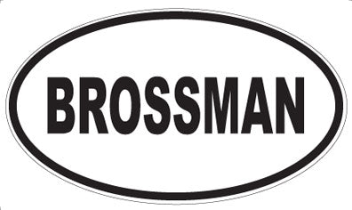 BROSSMAN - Oval Magnet