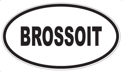 BROSSOIT - Oval Magnet