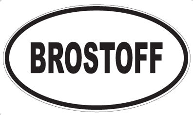 BROSTOFF - Oval Magnet