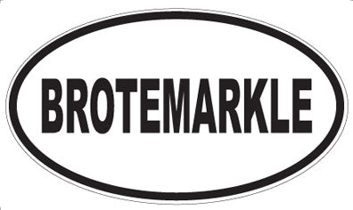 BROTEMARKLE - Oval Magnet