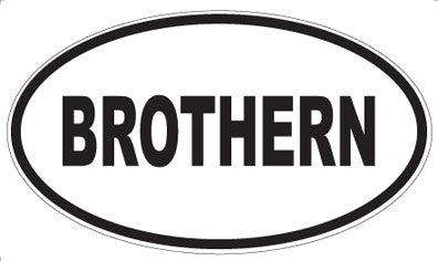 BROTHERN - Oval Magnet