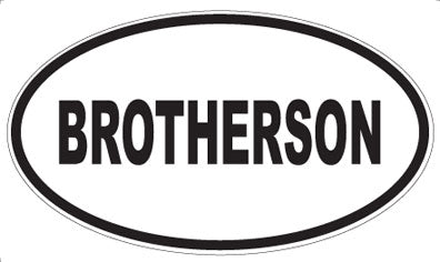 BROTHERSON - Oval Magnet