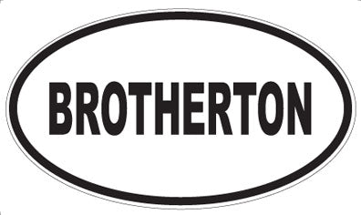BROTHERTON - Oval Magnet