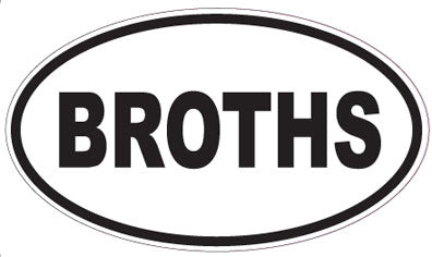 BROTHS - Oval Sticker