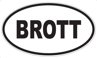 BROTT - Oval Magnet