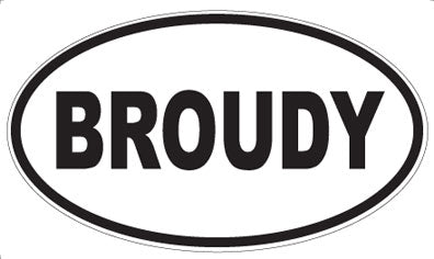 BROUDY - Oval Magnet