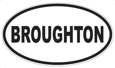 BROUGHTON - Oval Magnet