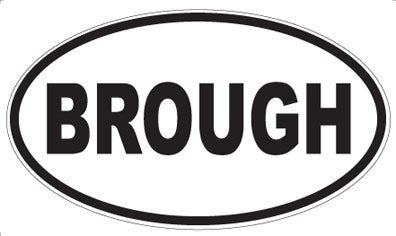 BROUGH - Oval Magnet