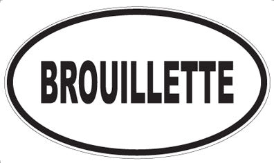 BROUILLETTE - Oval Magnet