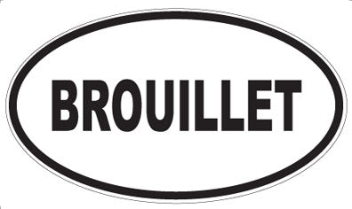 BROUILLET - Oval Magnet