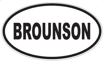 BROUNSON - Oval Magnet