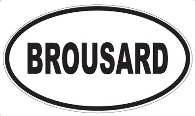 BROUSARD - Oval Magnet