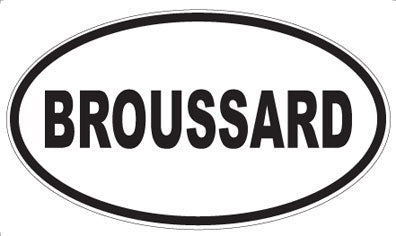 BROUSSARD - Oval Magnet