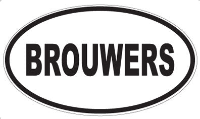 BROUWERS - Oval Magnet